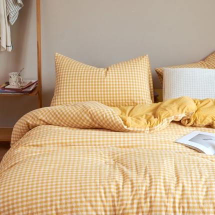 91家纺网 家纺一手货源 找家纺 日式简约冬季全棉水洗棉被芯纯棉冬被加厚保暖单双人春秋被子被褥