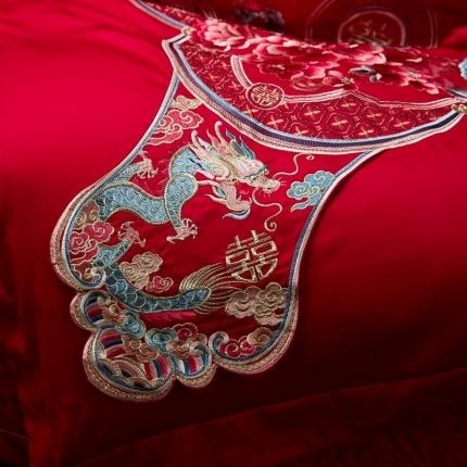 91家纺网 家纺一手货源 找家纺 (总) 高大尚 2021新款长绒棉婚庆多件套-囍嫁