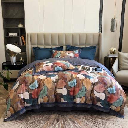 91家纺网 家纺一手货源 找家纺 （总）涞澳 2021新款100支数码印花四件套