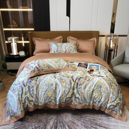 91家纺网 家纺一手货源 找家纺 （总）涞澳 2021新款100支数码印花四件套