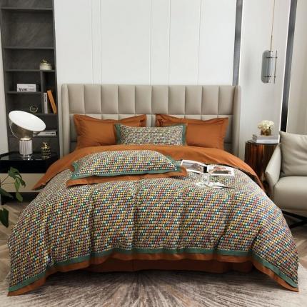 91家纺网 家纺一手货源 找家纺 （总）涞澳 2021新款100支数码印花四件套