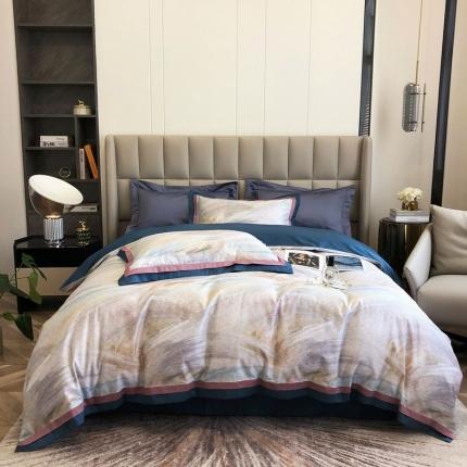 91家纺网 家纺一手货源 找家纺 （总）涞澳 2021新款100支数码印花四件套