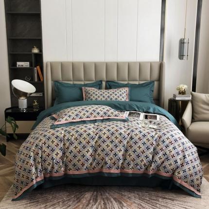 91家纺网 家纺一手货源 找家纺 （总）涞澳 2021新款100支数码印花四件套