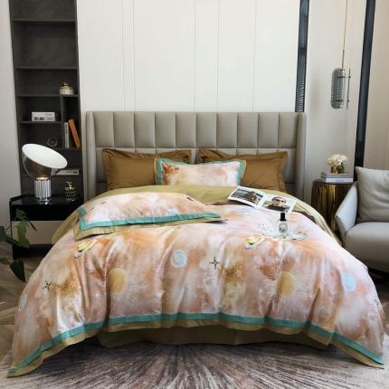 91家纺网 家纺一手货源 找家纺 （总）涞澳 2021新款100支数码印花四件套