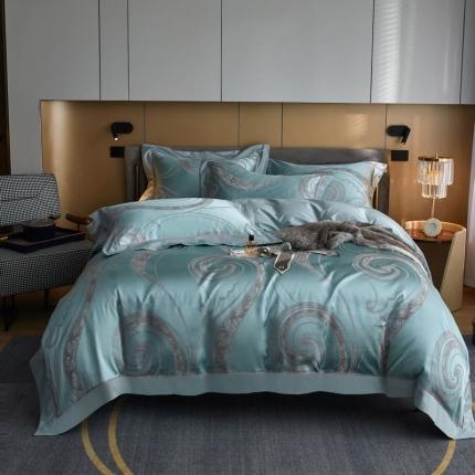 91家纺网 家纺一手货源 找家纺 （总）涞澳 2021新款100支高精密提花四件套