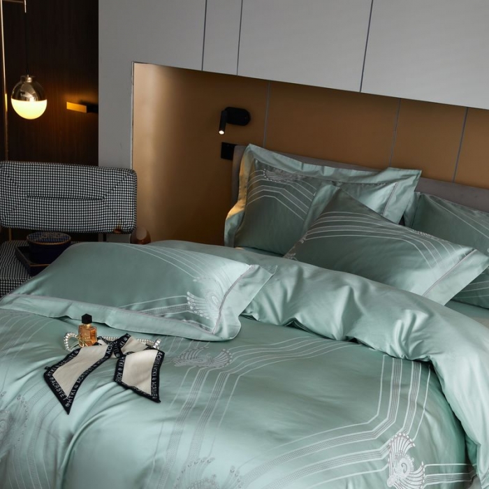 91家纺网 家纺一手货源 找家纺 涞澳 2021新款100支高精密提花四件套 诺格