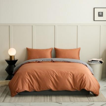 91家纺网 家纺一手货源 找家纺 （总）涞澳 2021新款全棉隐形拉链双拼款四件套