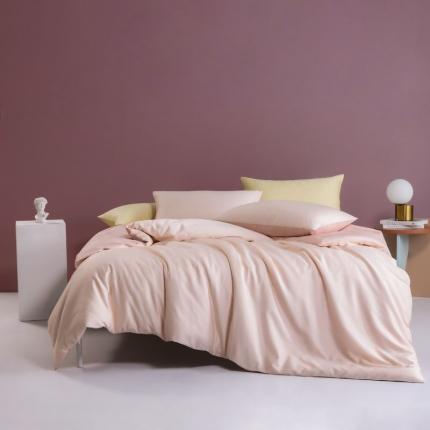 91家纺网 家纺一手货源 找家纺 （总）涞澳 2021新款全棉隐形拉链双拼款四件套