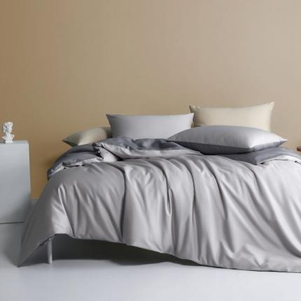 91家纺网 家纺一手货源 找家纺 （总）涞澳 2021新款全棉隐形拉链双拼款四件套