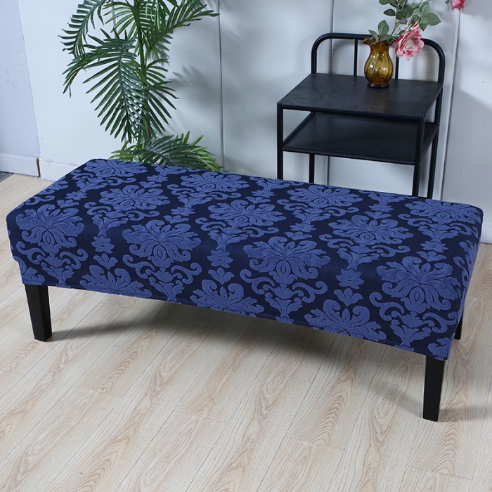 91家纺网 家纺一手货源 找家纺 兴妮雅家纺 2021新款浮雕款换鞋凳套 浮雕款藏蓝