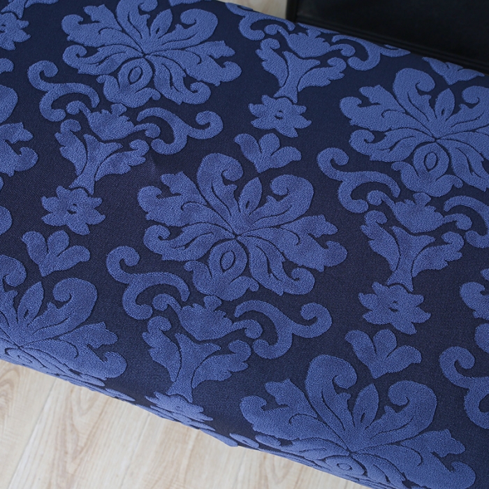 91家纺网 家纺一手货源 找家纺 兴妮雅家纺 2021新款浮雕款换鞋凳套 浮雕款藏蓝