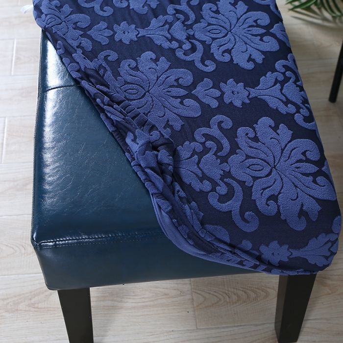 91家纺网 家纺一手货源 找家纺 兴妮雅家纺 2021新款浮雕款换鞋凳套 浮雕款藏蓝