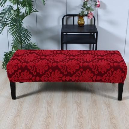 兴妮雅家纺 2021新款浮雕款换鞋凳套 浮雕款大红