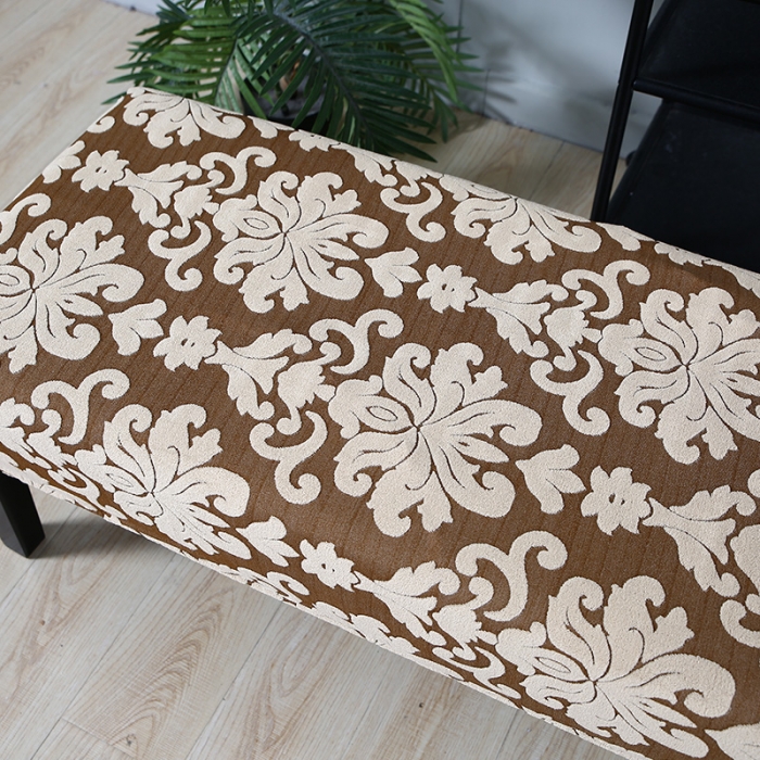 91家纺网 家纺一手货源 找家纺 兴妮雅家纺 2021新款浮雕款换鞋凳套 浮雕款金黄