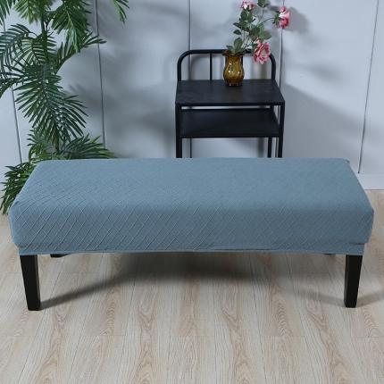 91家纺网 家纺一手货源 找家纺 兴妮雅家纺 2021新款针织菱形提花款换鞋凳套 针织菱形提花豆绿