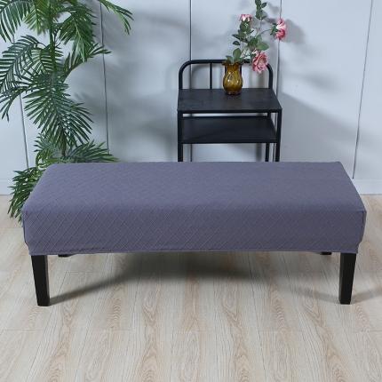 91家纺网 家纺一手货源 找家纺 兴妮雅家纺 2021新款针织菱形提花款换鞋凳套 针织菱形提花款深灰