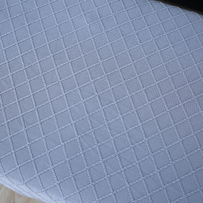 91家纺网 家纺一手货源 找家纺 兴妮雅家纺 2021新款针织菱形提花款换鞋凳套 针织菱形提花款浅灰