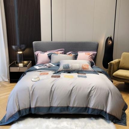 91家纺网 家纺一手货源 找家纺 （总）涞澳 2021新款100支工艺四件套都市生活