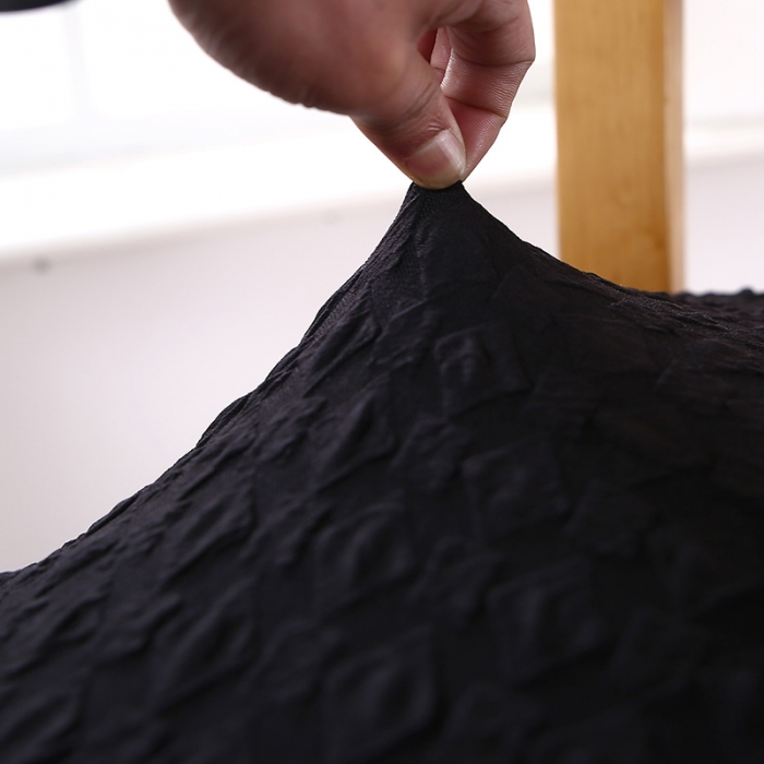 91家纺网 家纺一手货源 找家纺 兴妮雅家纺 2021新款日式方块坐垫套 黑色