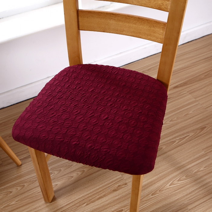 91家纺网 家纺一手货源 找家纺 兴妮雅家纺 2021新款日式方块坐垫套 酒红