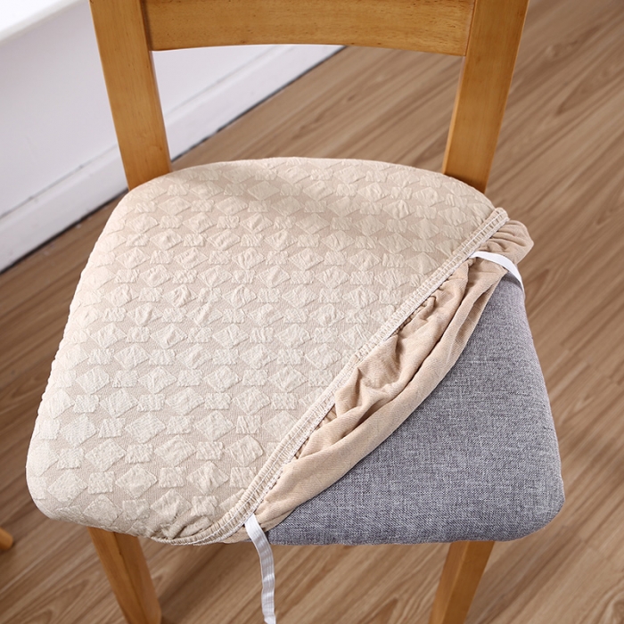 91家纺网 家纺一手货源 找家纺 兴妮雅家纺 2021新款日式方块坐垫套 米色