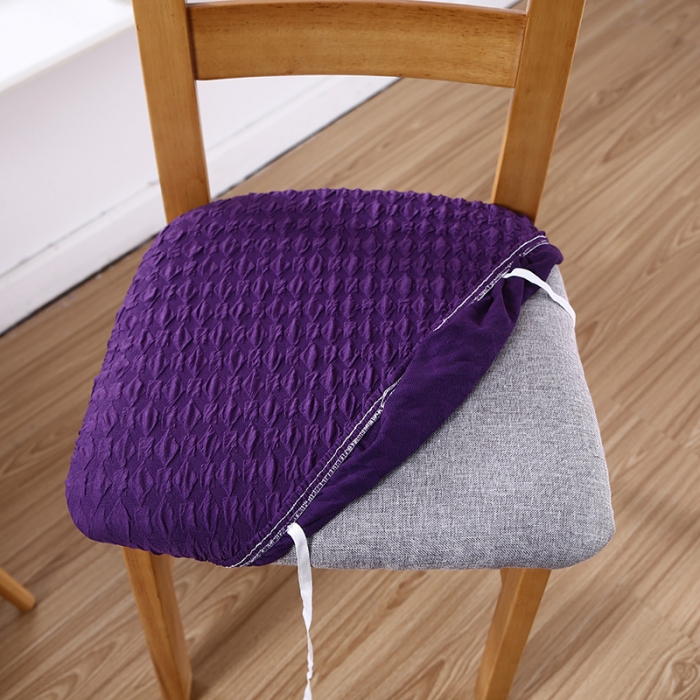 91家纺网 家纺一手货源 找家纺 兴妮雅家纺 2021新款日式方块坐垫套 紫色