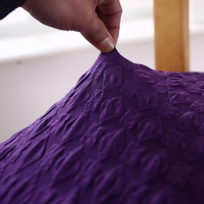 91家纺网 家纺一手货源 找家纺 兴妮雅家纺 2021新款日式方块坐垫套 紫色