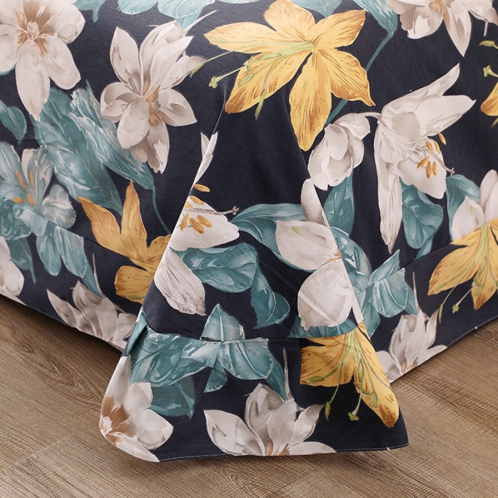 91家纺网 家纺一手货源 找家纺 总-2024加厚全棉磨毛四件套 活性印花纯棉床单床笠款多规格