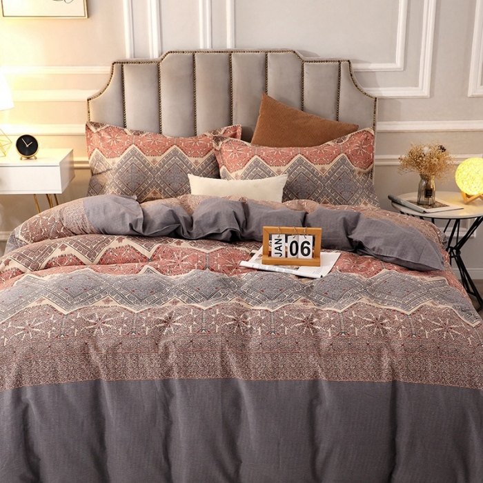 91家纺网 家纺一手货源 找家纺 总-2024新款加厚全棉磨毛单被套 活性印花纯棉磨毛被罩单品