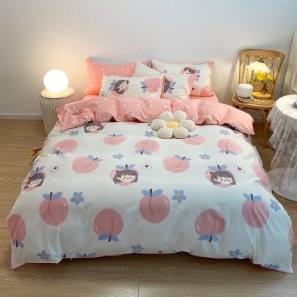 91家纺网 家纺一手货源 找家纺 （总2）简宜家居2021新款全棉小清新四件套