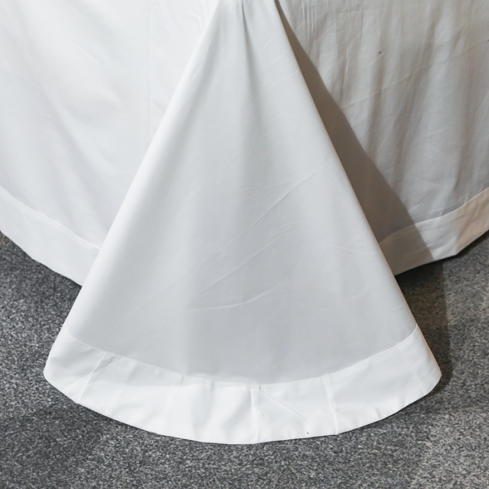 91家纺网 家纺一手货源 找家纺 （总）榻尚家居新款纯美蕾丝大花边长绒棉贡缎四件套