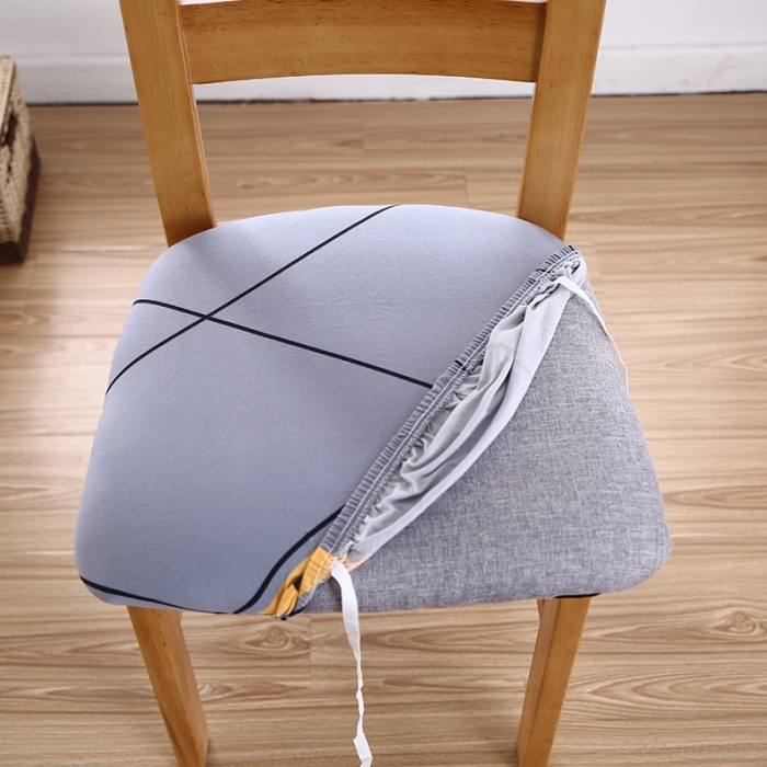 91家纺网 家纺一手货源 找家纺 兴妮雅家纺 2021新款四季椅子坐垫套 都市节拍（灰）