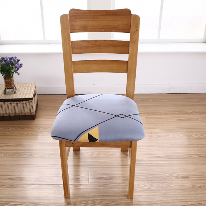 91家纺网 家纺一手货源 找家纺 兴妮雅家纺 2021新款四季椅子坐垫套 都市节拍（灰）