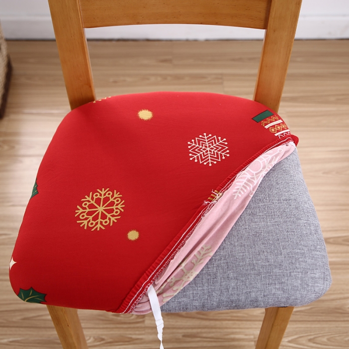 91家纺网 家纺一手货源 找家纺 兴妮雅家纺 2021新款四季椅子坐垫套 红色小鹿