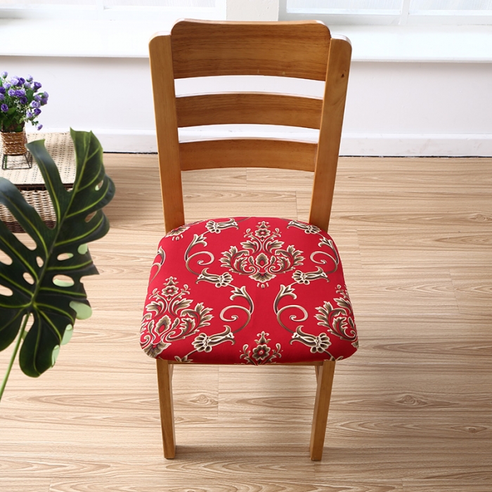 91家纺网 家纺一手货源 找家纺 兴妮雅家纺 2021新款四季椅子坐垫套 路易红