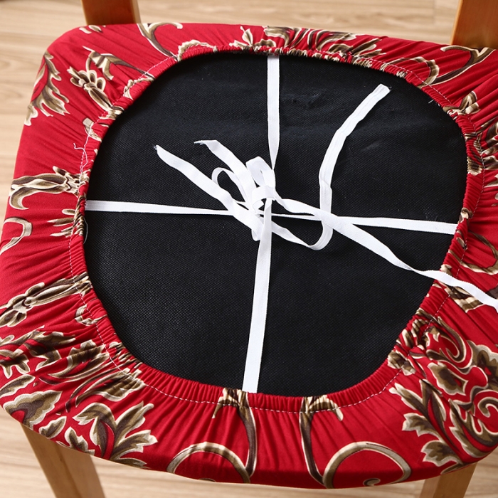 91家纺网 家纺一手货源 找家纺 兴妮雅家纺 2021新款四季椅子坐垫套 路易红