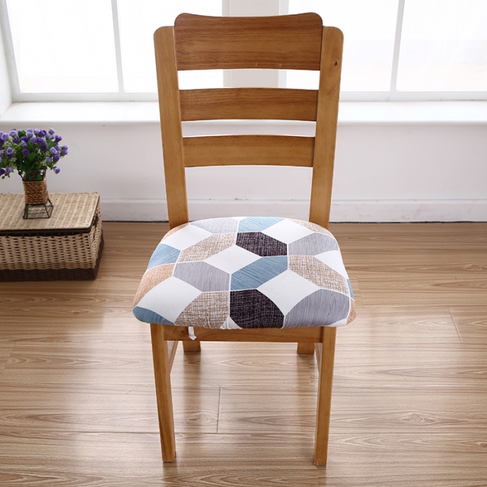 91家纺网 家纺一手货源 找家纺 兴妮雅家纺 2021新款四季椅子坐垫套 色彩几何