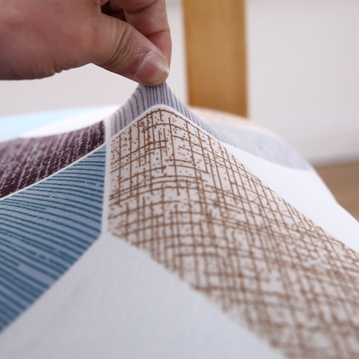 91家纺网 家纺一手货源 找家纺 兴妮雅家纺 2021新款四季椅子坐垫套 色彩几何