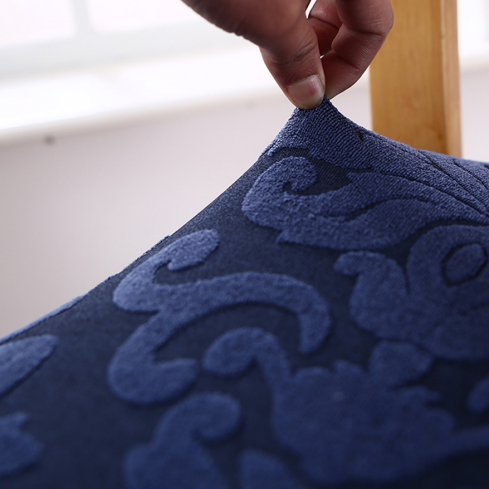 91家纺网 家纺一手货源 找家纺 兴妮雅家纺 2021新款提花坐垫套 提花藏蓝