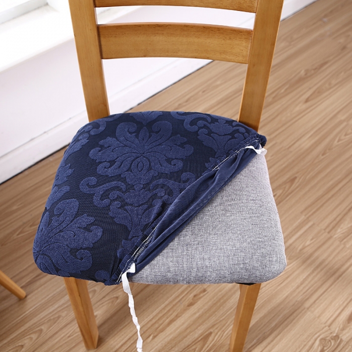 91家纺网 家纺一手货源 找家纺 兴妮雅家纺 2021新款提花坐垫套 提花藏蓝