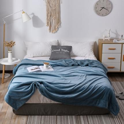 91家纺网 家纺一手货源 找家纺 秋冬季加厚保暖羊羔绒毛毯马卡龙法兰绒盖毯外贸跨境牛奶绒毯子