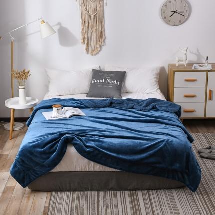 91家纺网 家纺一手货源 找家纺 秋冬季加厚保暖羊羔绒毛毯马卡龙法兰绒盖毯外贸跨境牛奶绒毯子