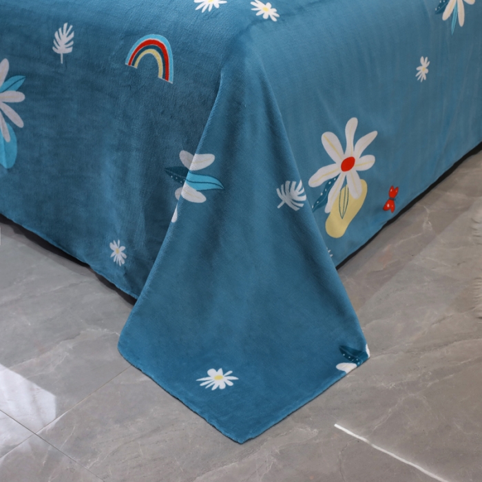 91家纺网 家纺一手货源 找家纺 情煊家纺 2021新款牛奶绒四件套 炫彩