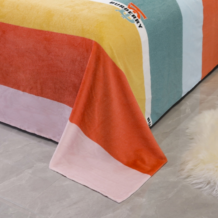 91家纺网 家纺一手货源 找家纺 情煊家纺 2021新款牛奶绒四件套 英伦范