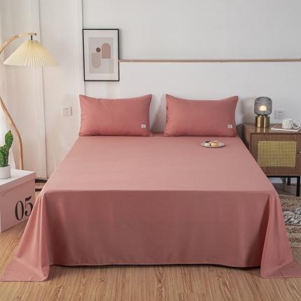 维娜斯家纺 2021新款纯色单品床单 粉色