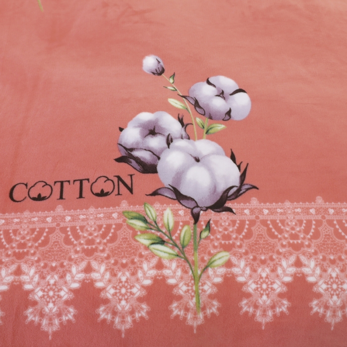 91家纺网 家纺一手货源 找家纺 情煊家纺 2021新款牛奶绒被单 木棉花开