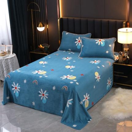 91家纺网 家纺一手货源 找家纺 情煊家纺 2021新款牛奶绒被单 炫彩