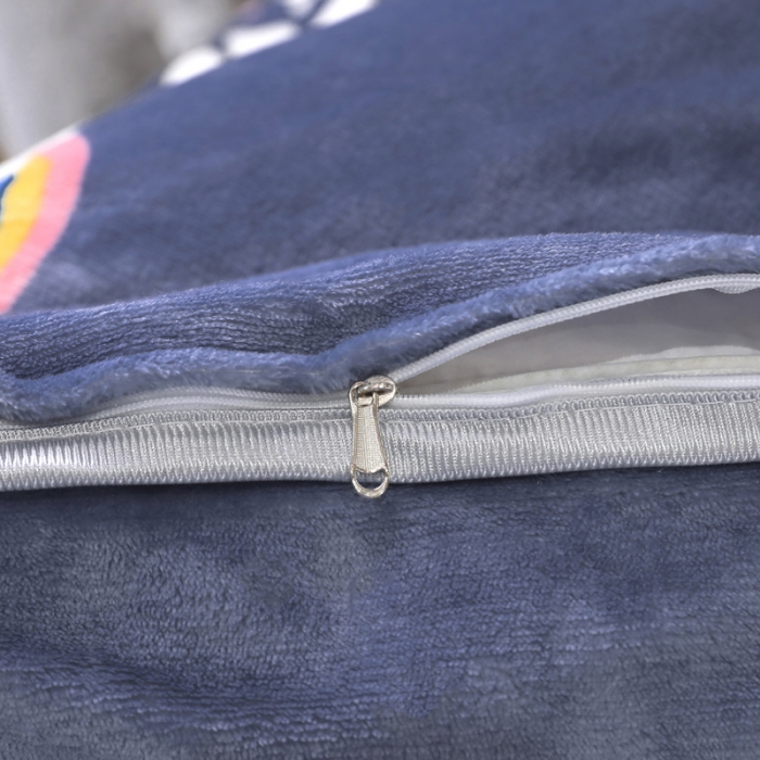 91家纺网 家纺一手货源 找家纺 情煊家纺 2021新款牛奶绒单被套 花开朵朵