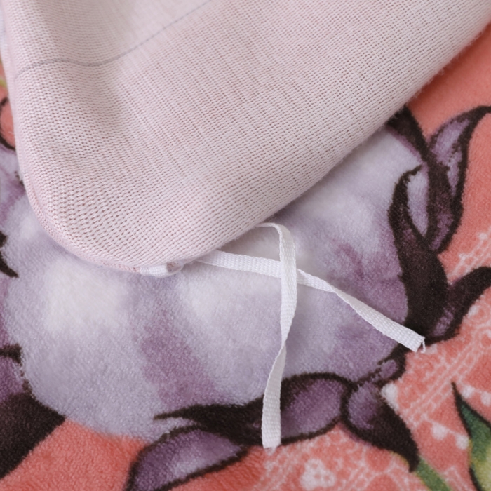 91家纺网 家纺一手货源 找家纺 情煊家纺 2021新款牛奶绒单被套 木棉花开