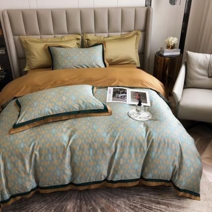 91家纺网 家纺一手货源 找家纺 涞澳 2021新款100支数码印花四件套 风铃